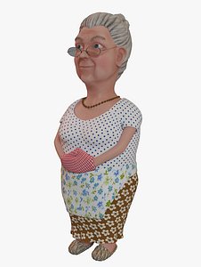 3d model woman lady girl