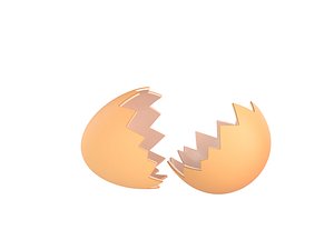 egg shell 3D model