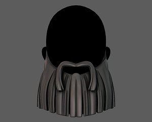 3D hair hairstyle beard model