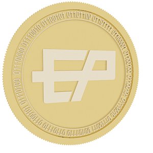 3D etherparty gold coin