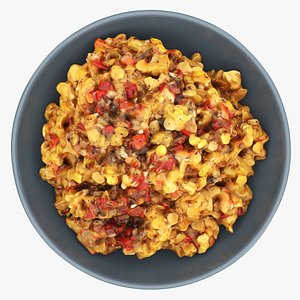 Cooked lentils 3D model