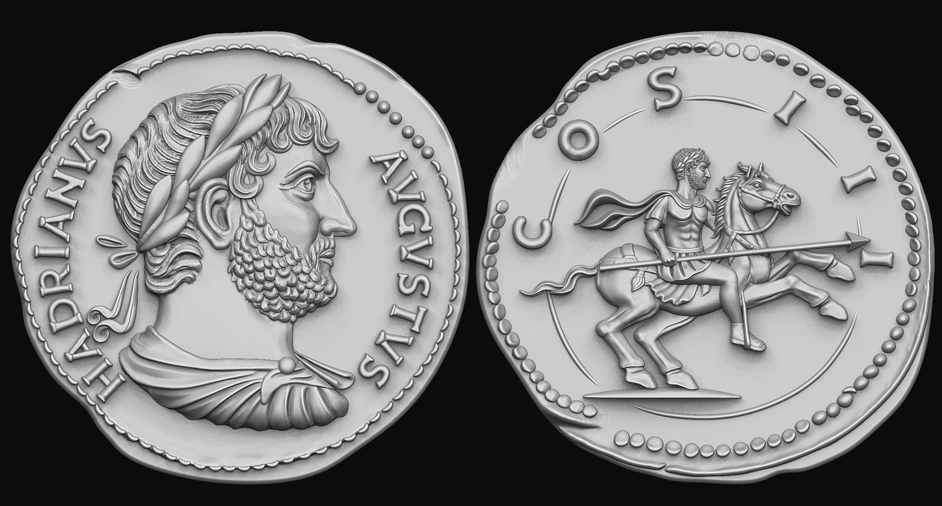 Ancient Roman Coins 3D print model TurboSquid 2051405