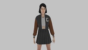 Varsity Woman 3D