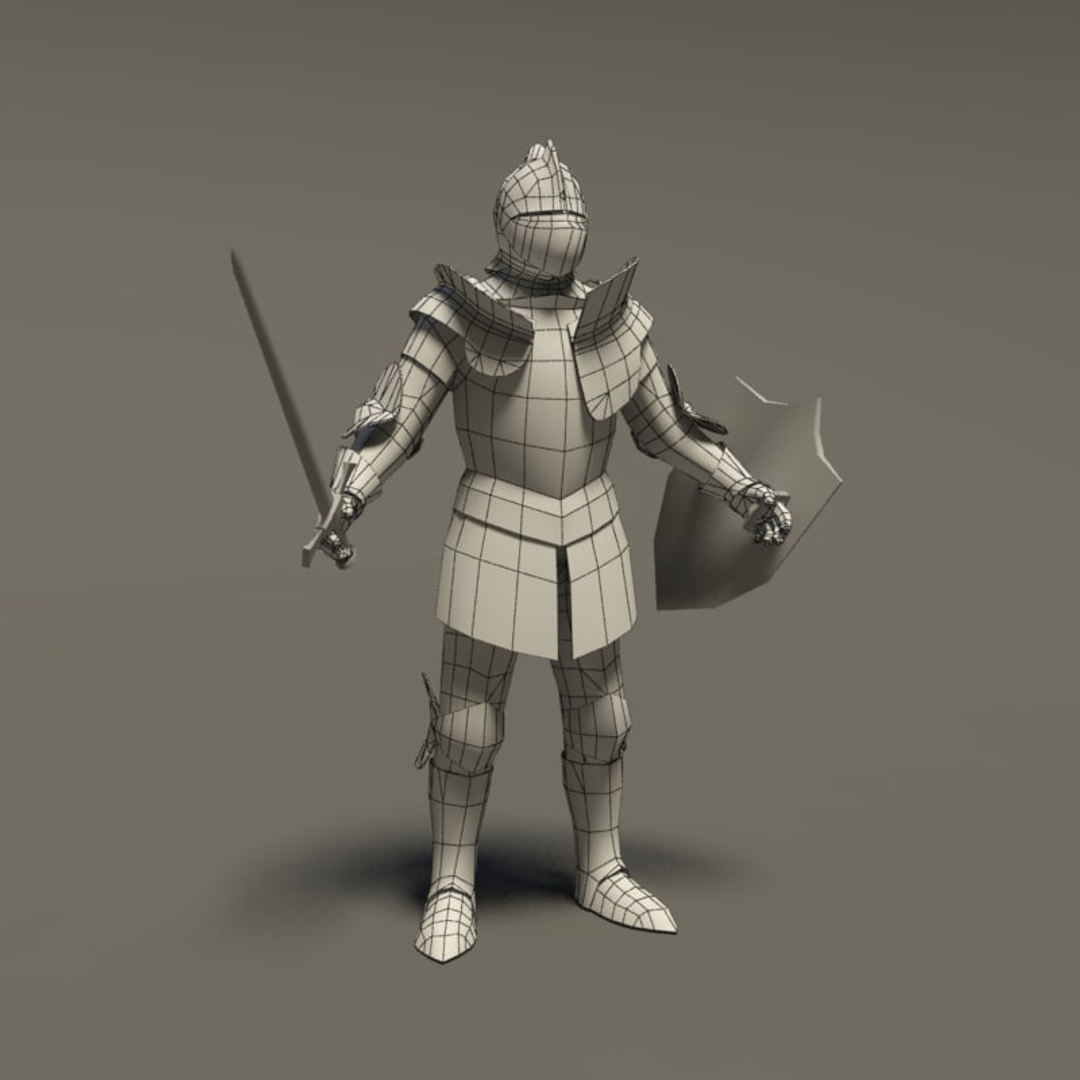 3ds Max Medieval Knight Rigged Cat