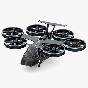 3D model flying taxi bell