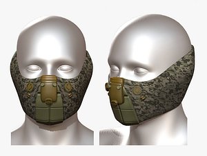 Gas mask respirator scifi futuristic
