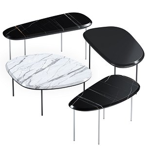 Pebble Low Tables By Living Divani model