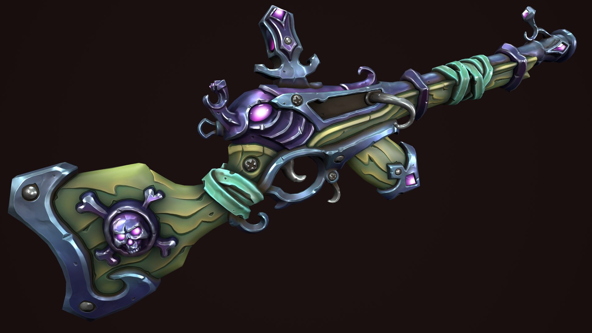 3D Pirate Assault Rifle Model - TurboSquid 2251559