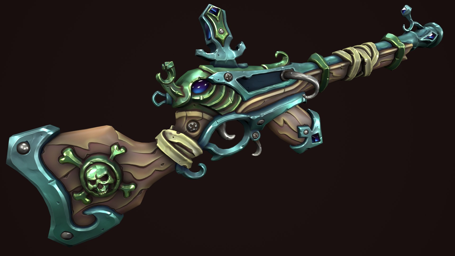 3D Pirate Assault Rifle Model - TurboSquid 2251559
