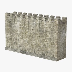 3d wall section 02 model