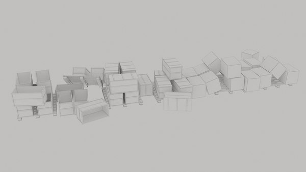 3D wood boxes pallet 1 model - TurboSquid 1949349
