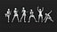 24 Tennis figures