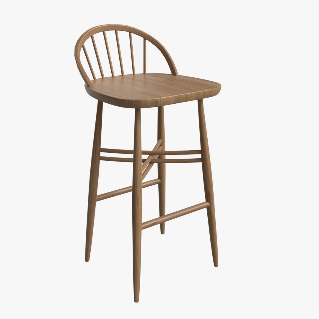 3D Bar Stool Ercol Shalstone John Lewis TurboSquid 2011033