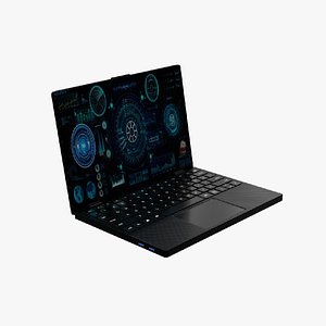 Military Laptop 3D model
