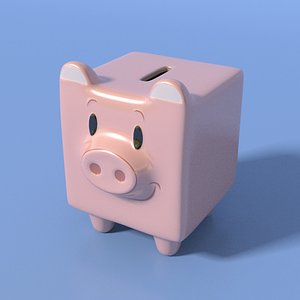 3D piggy bank