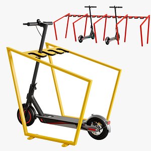 Trot Scooter Parking 3D model