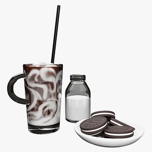 Iced Coffee 001 3D model