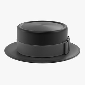3d porkpie hat model