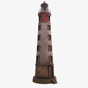 3D model old lighthouse