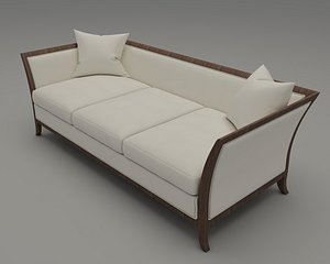 3D sofa wooden mattress model