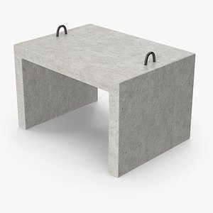 3D Industrial Concrete Block