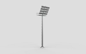 Stadium floodlight 3D model 3D model