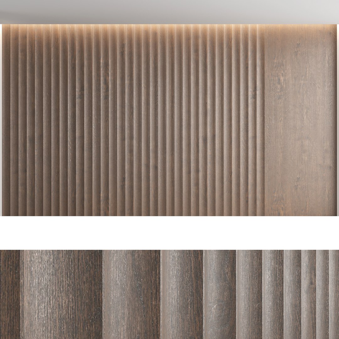 3D Wood Wall Panels - TurboSquid 1532249