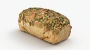 Sliced Pumpkin Seed Bread - 3D Scanned