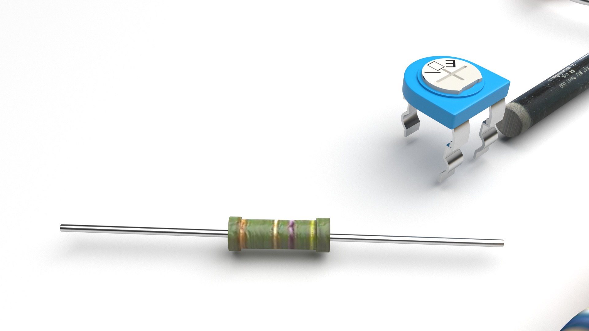Resistors Set model - TurboSquid 1872386