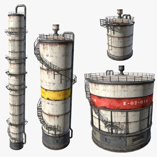 fuel oil tanks 3d model