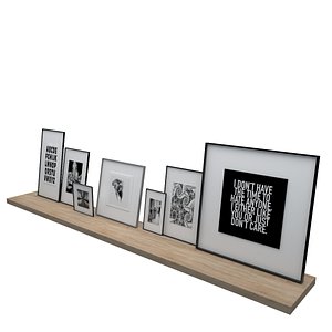 pictures shelf framed model