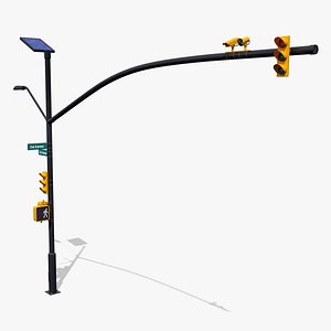 intersection traffic light camera 3D model