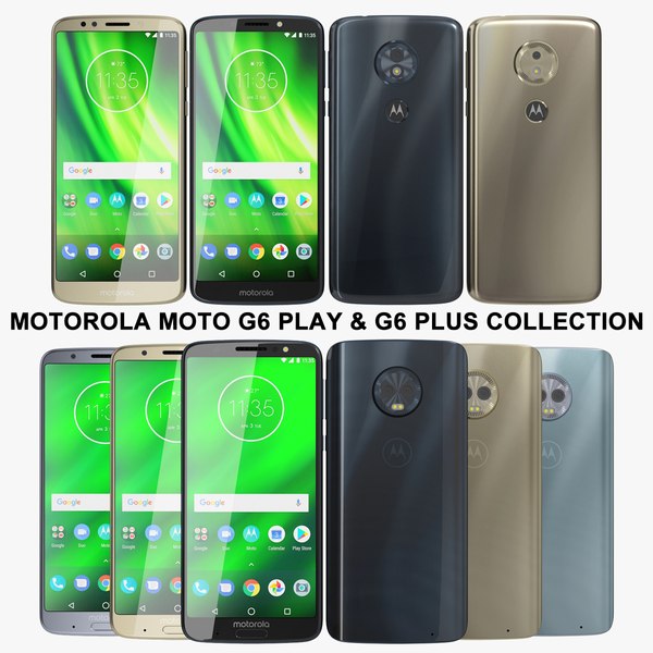 modelo 3d Motorola Moto G6 Play & G6 Plus Collection - TurboSquid 1298541