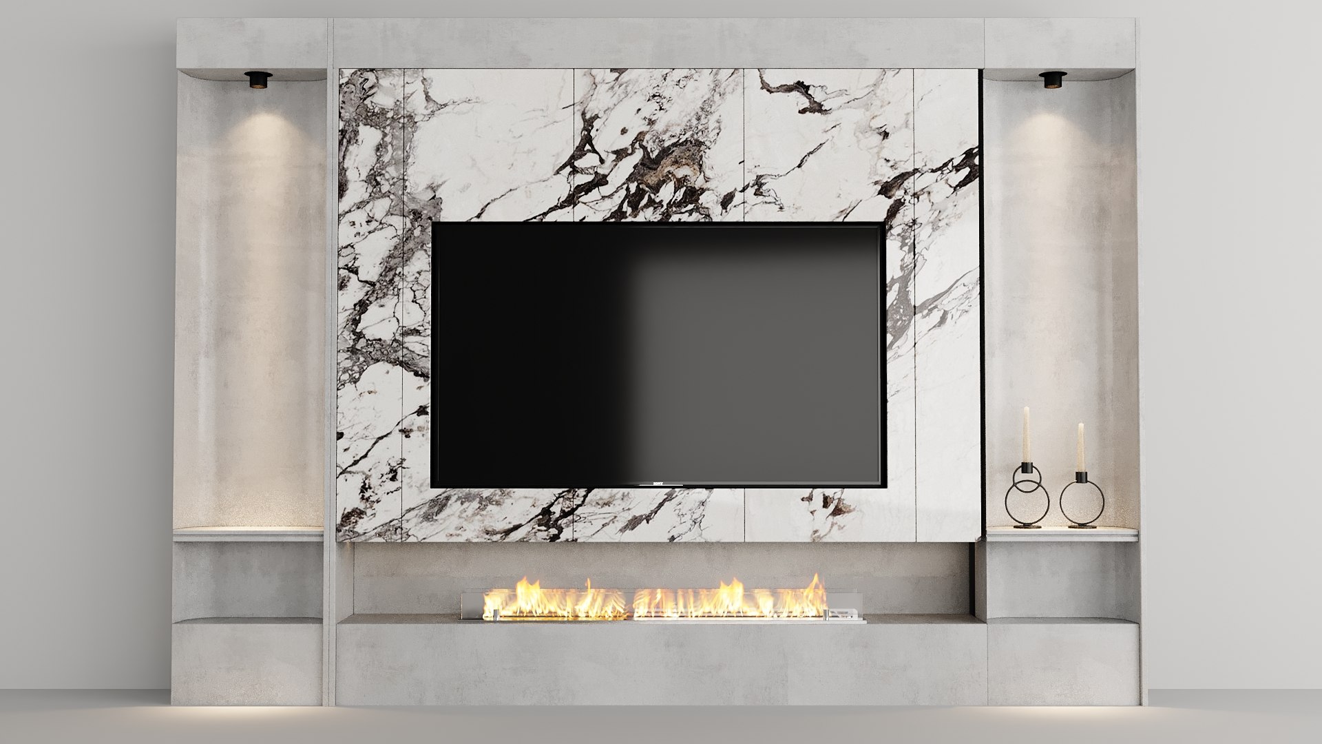 3D Tv Wall Model - TurboSquid 2100505