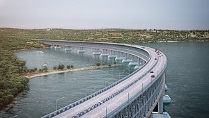 bridge architectural 3d max