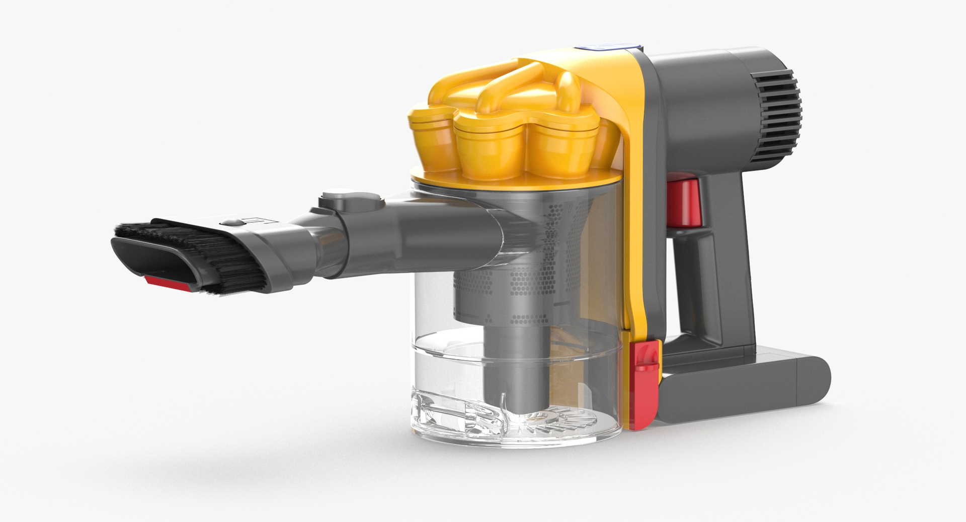 Handheld Vacuum Device and Box Blank or Generic Label 3D model ...