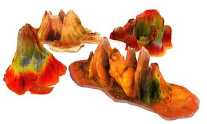 Colorfull geysir pack 3D model