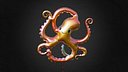 Number 8 - Octopus shaped foil helium balloon