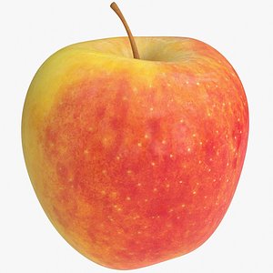 3D apple photorealistic scaned