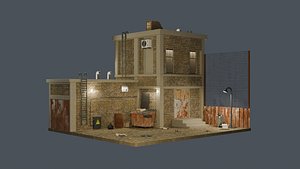 3D diorama model