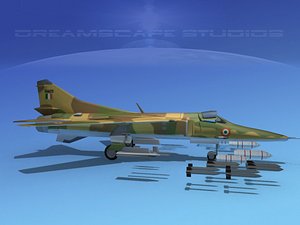 mig-27 flogger india 3d model