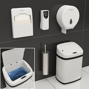 Set for a washroom of Ksitex Cabin Decor