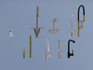 3D kitchen faucet collection model