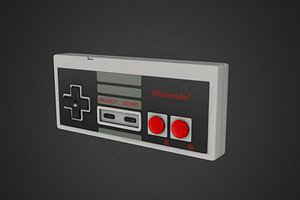 3d nes controller model