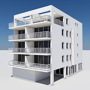 3d model apartment building
