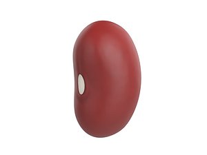 red kidney bean 3D