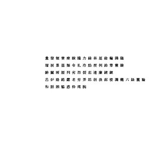 chinese ms mincho font model