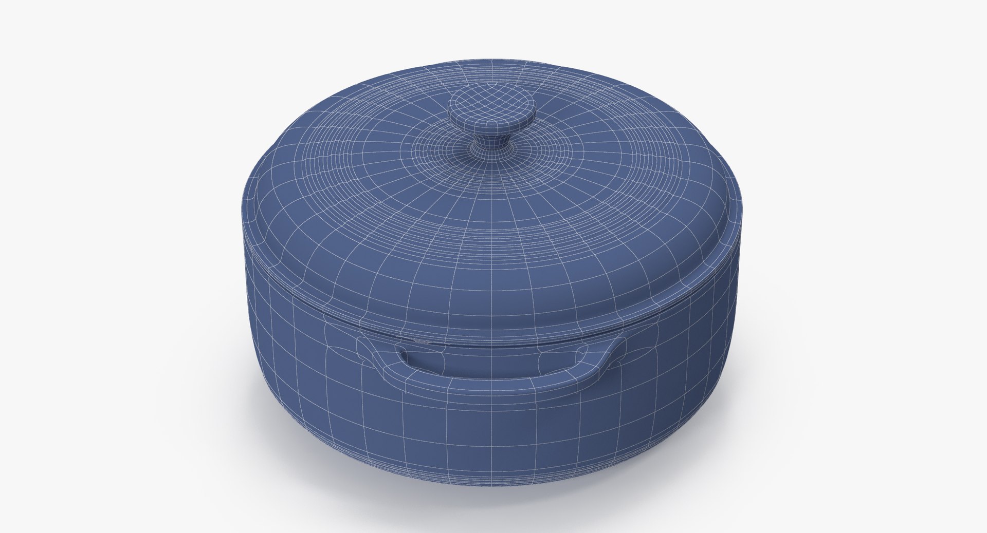 Enameled Oven Roaster 3d Model