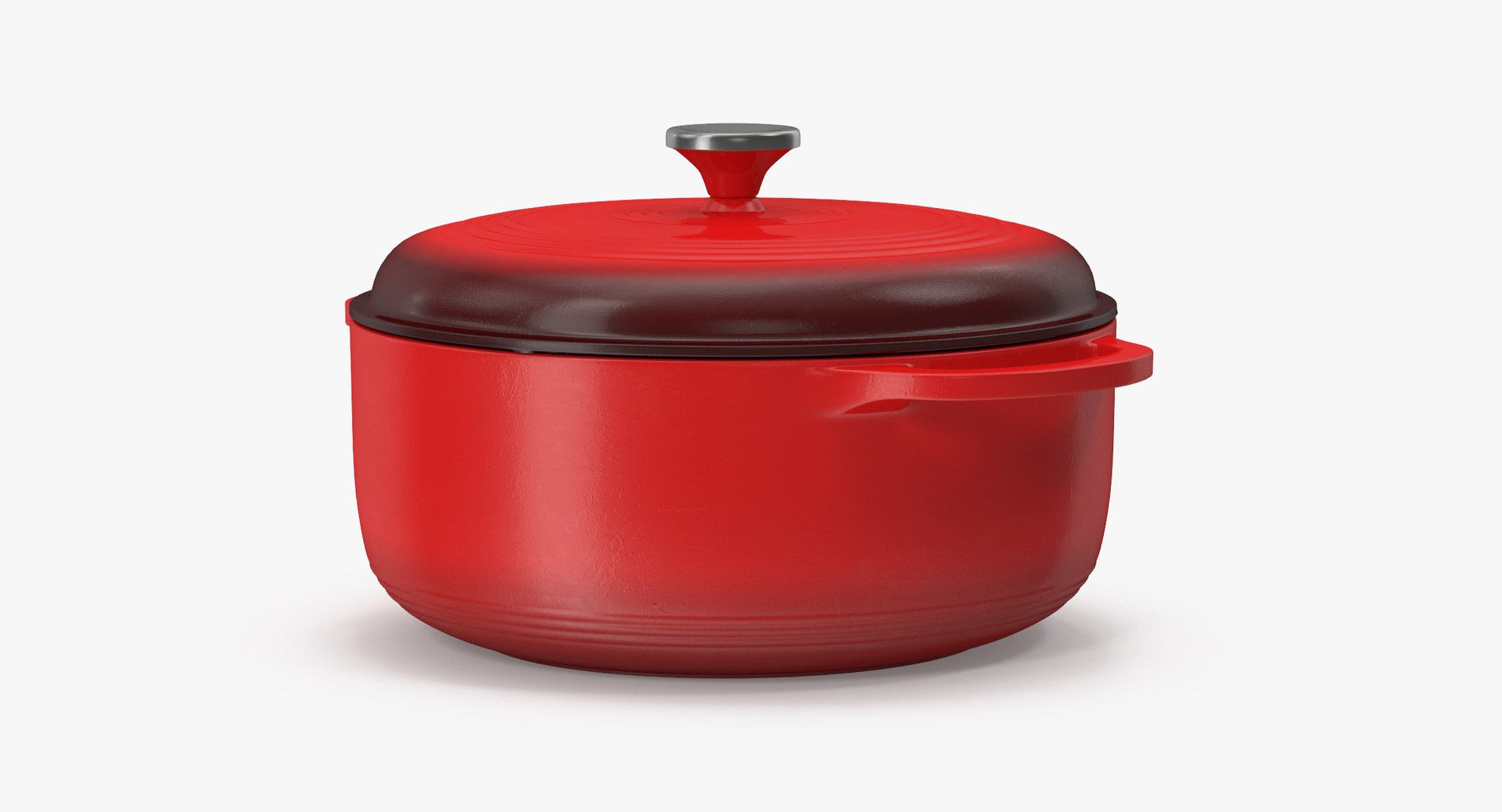 Enameled Oven Roaster 3d Model