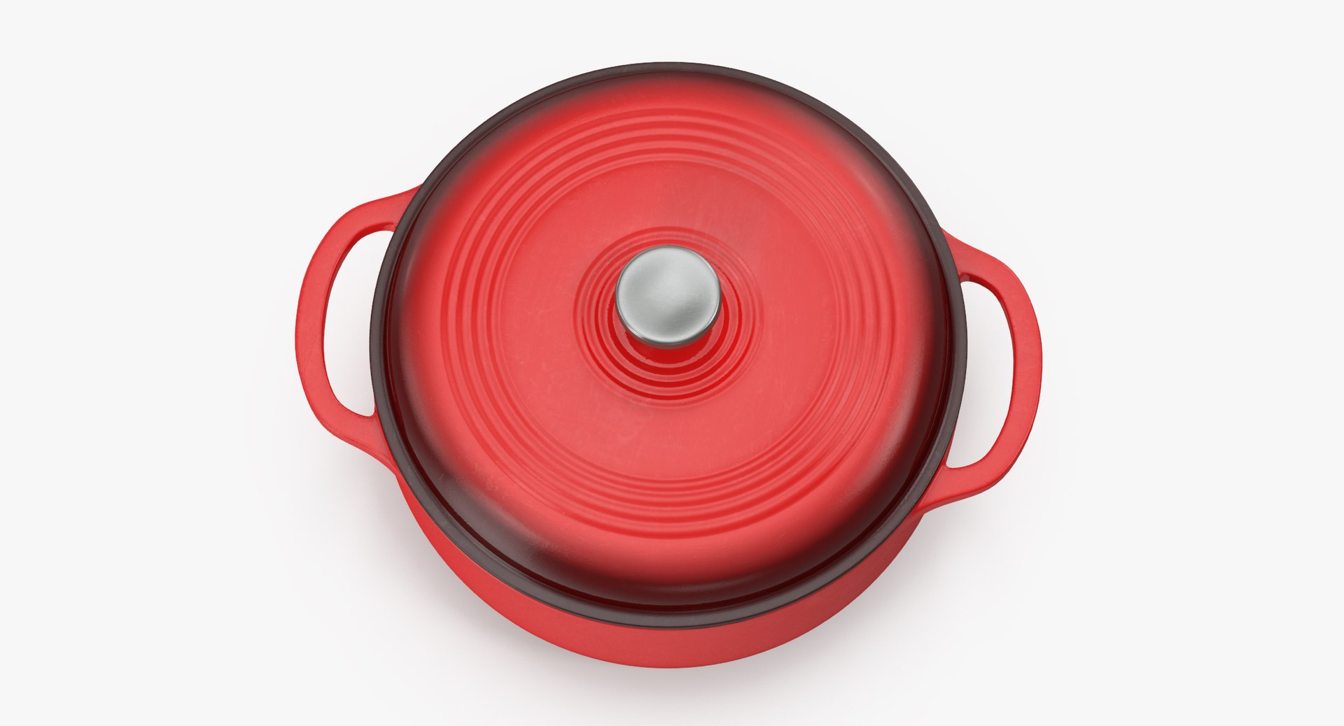 Enameled Oven Roaster 3d Model